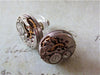 Steampunk Stud Earrings with Mechanical Watch Movement, Steampunk Earrings , Steampunk jewelry