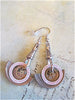 Steampunk earrings - Toc  - Steampunk jewelry made with real vintage watch parts