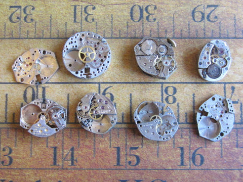 Steampunk watch parts - Vintage Antique Watch movements - b55 -  steampunkjunq