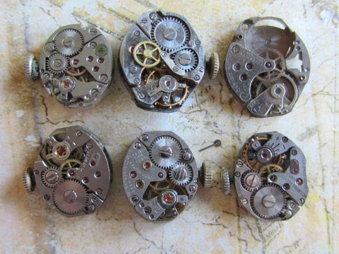 Steampunk watch parts - Vintage Antique Watch movements - k43
