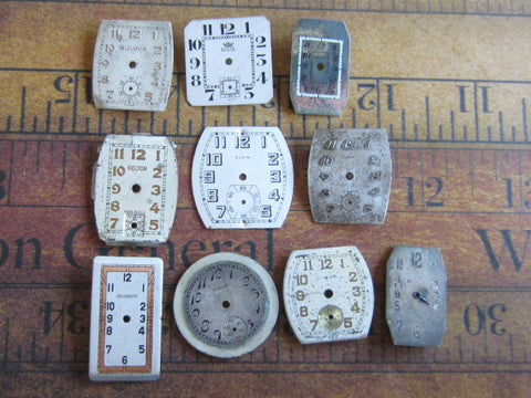 Vintage Antique Watch  Assortment Faces - k9