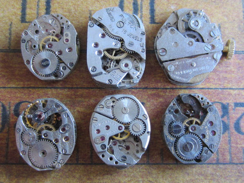 Steampunk watch parts - Vintage Antique Watch movements  - d82