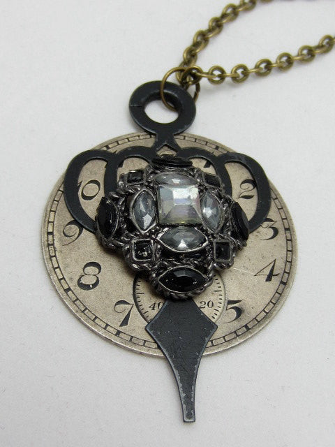 Steampunk Pendant - Cultivated Beauty - Steampunk watch parts Necklace ...